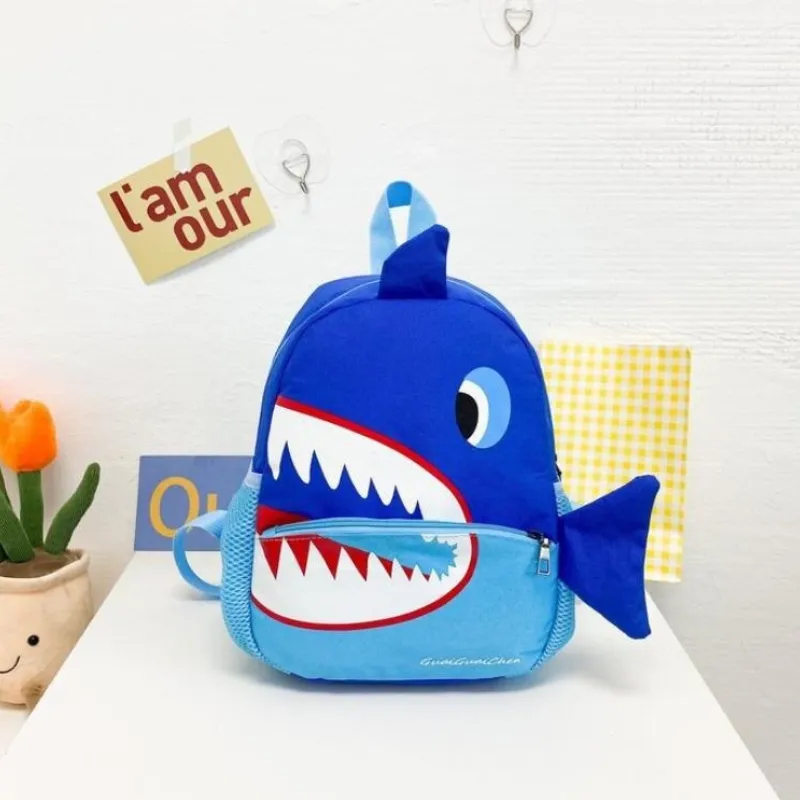 3D Cartoon Shark Backpack