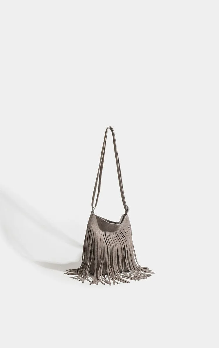 Artistic Tassel Simple And Popular Shoulder Bag