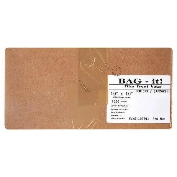 Bag It, Film Front Bags 10" x 10", 8.5" x 8.5" Approx 1000