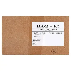 Bag It, Film Front Bags 10" x 10", 8.5" x 8.5" Approx 1000