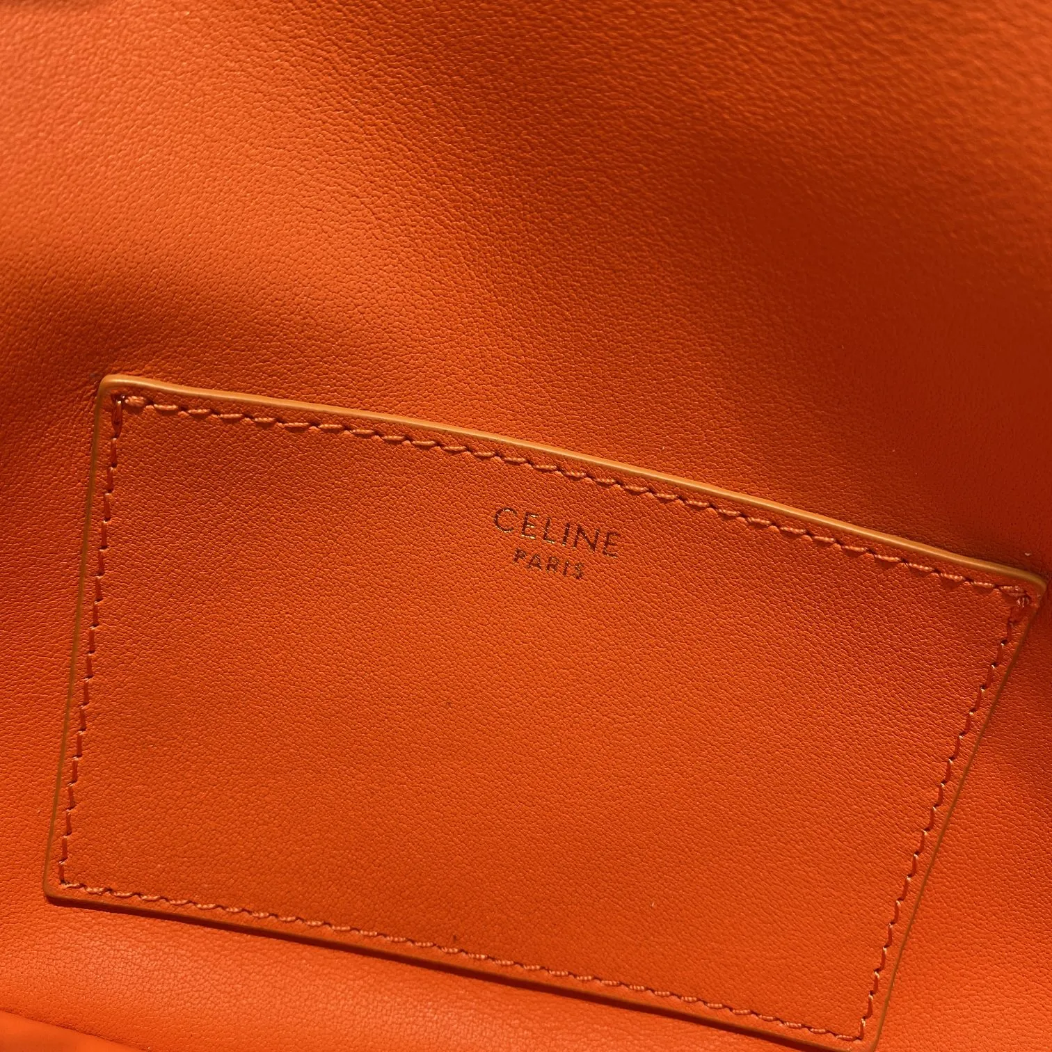 CE Clutch On Strap Orange For Women 7in/18cm