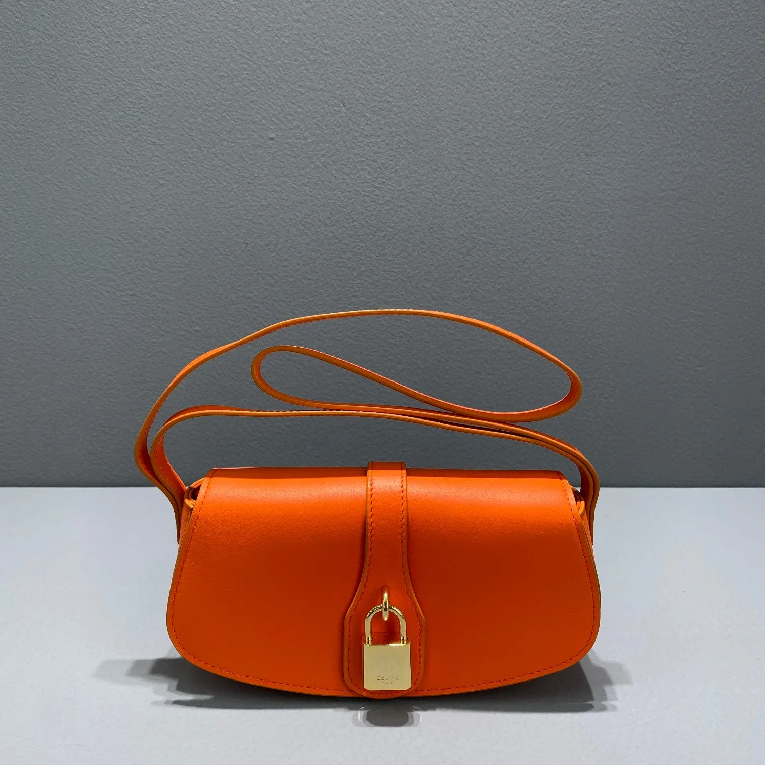 CE Clutch On Strap Orange For Women 7in/18cm