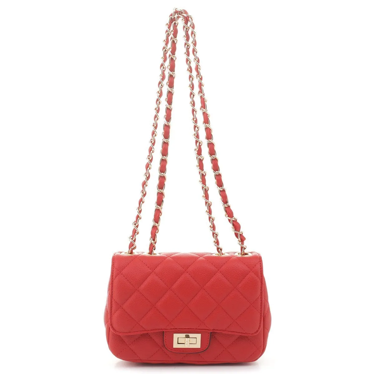 Classic Quilted Vegan Shoulder Handbags