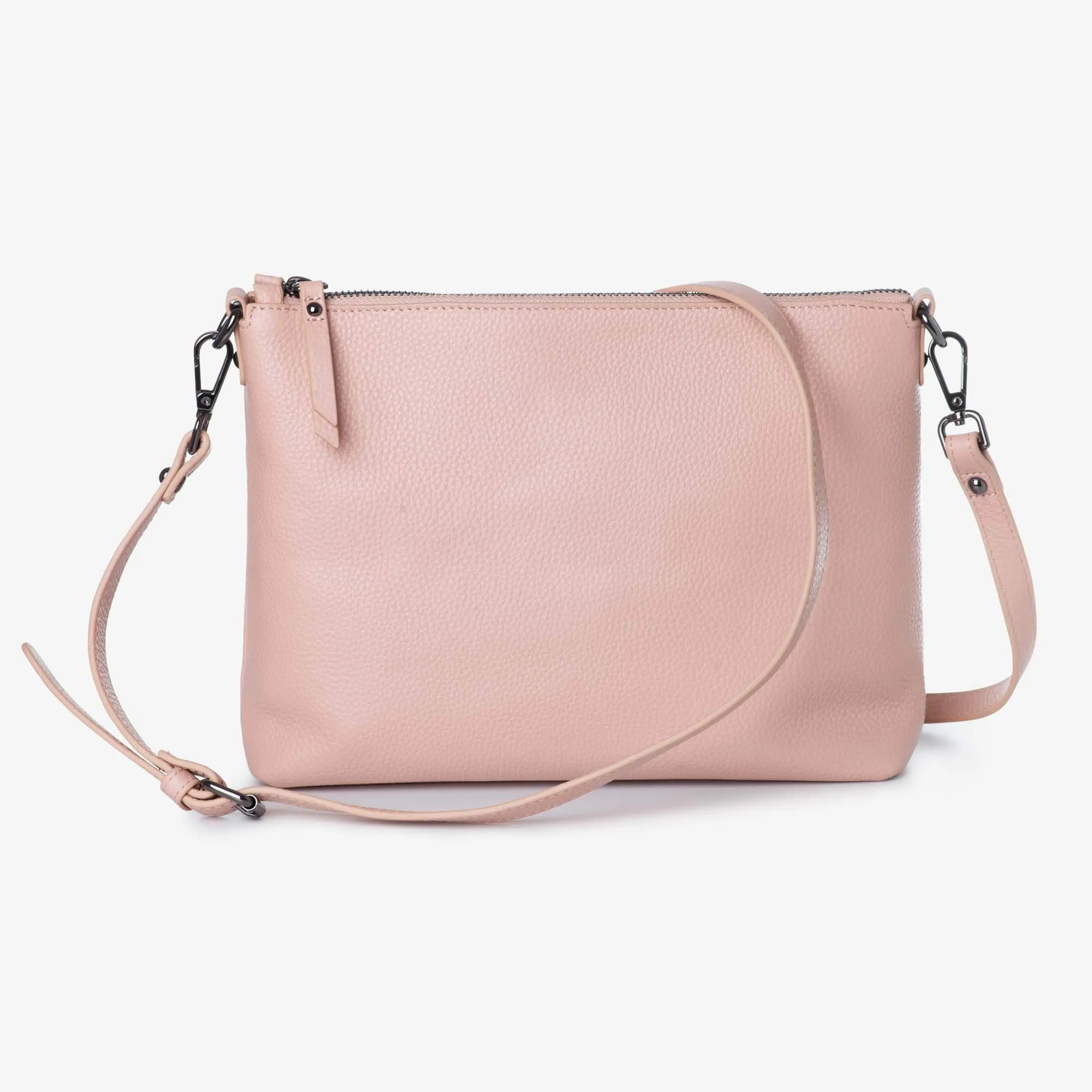 Everyday Leather Crossbody Bag - Blush