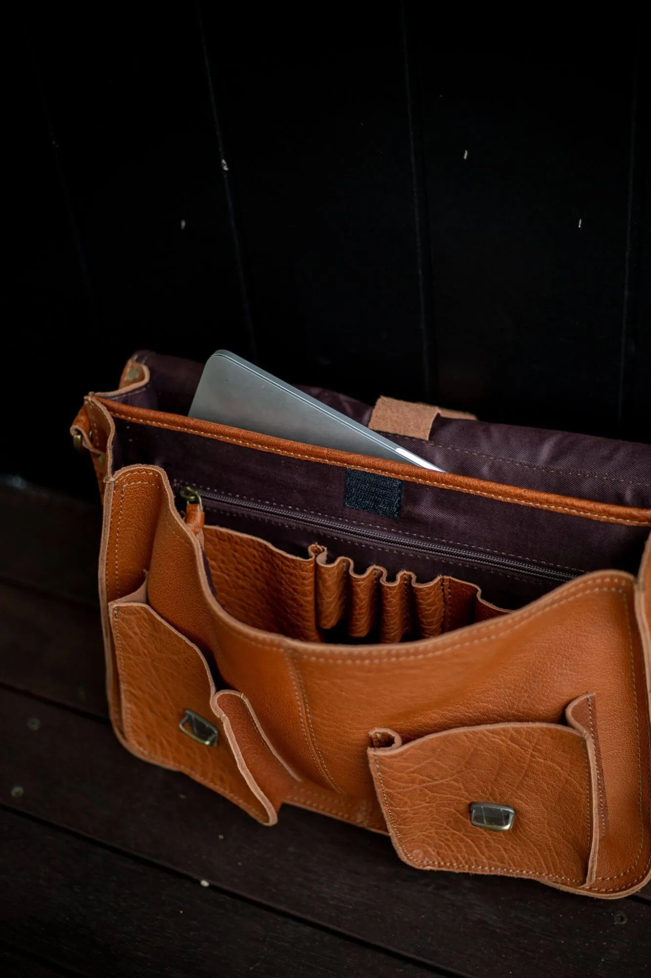 Hector Leather Laptop Bag