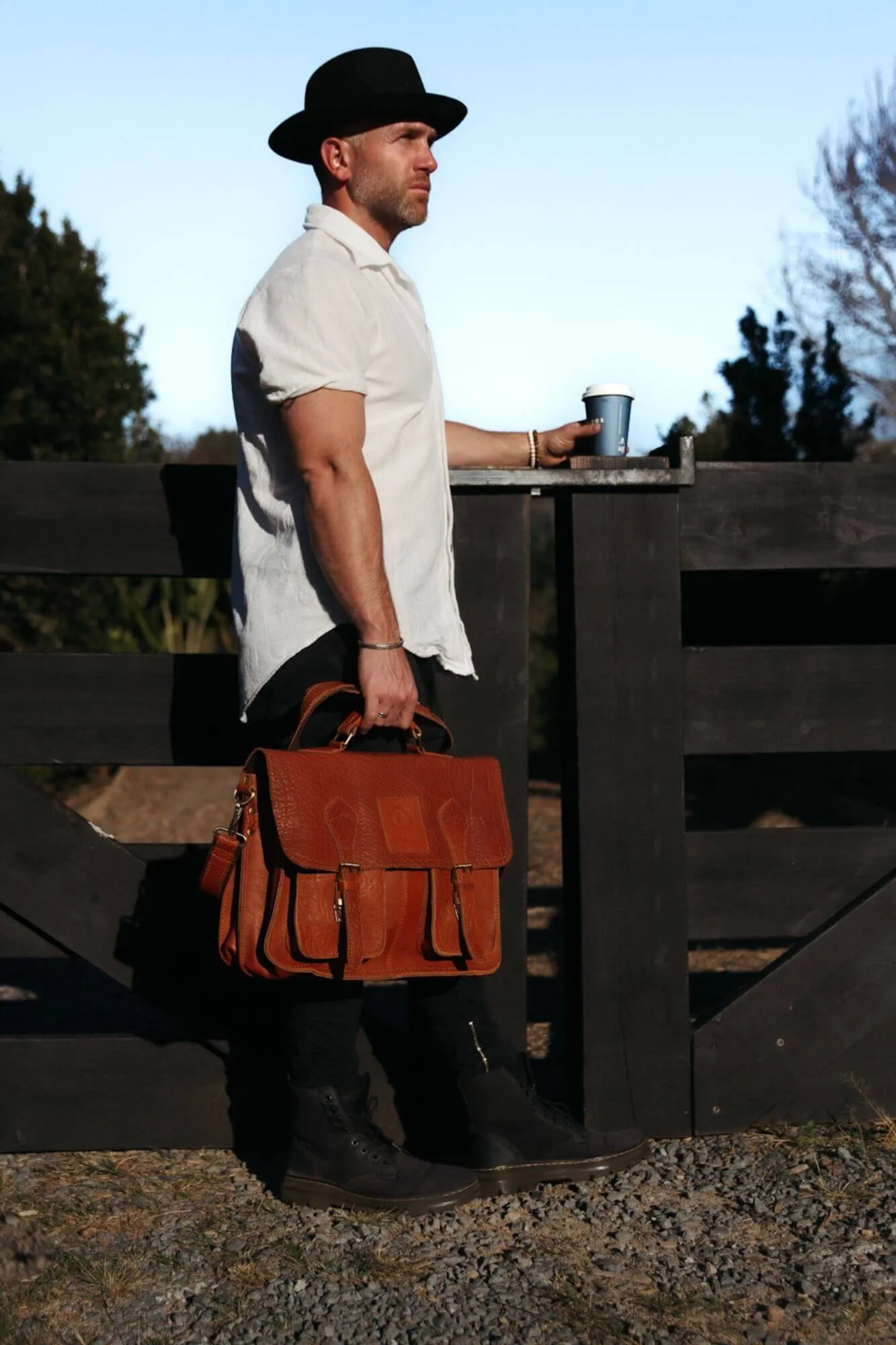 Hector Leather Laptop Bag