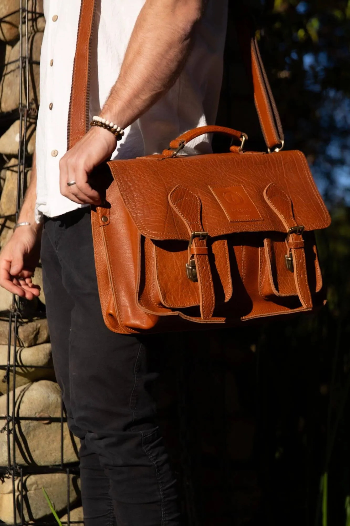 Hector Leather Laptop Bag