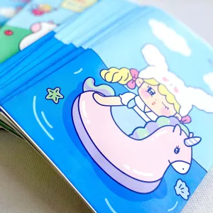 Kawaii party bags Blue Pool Party -  8 pack