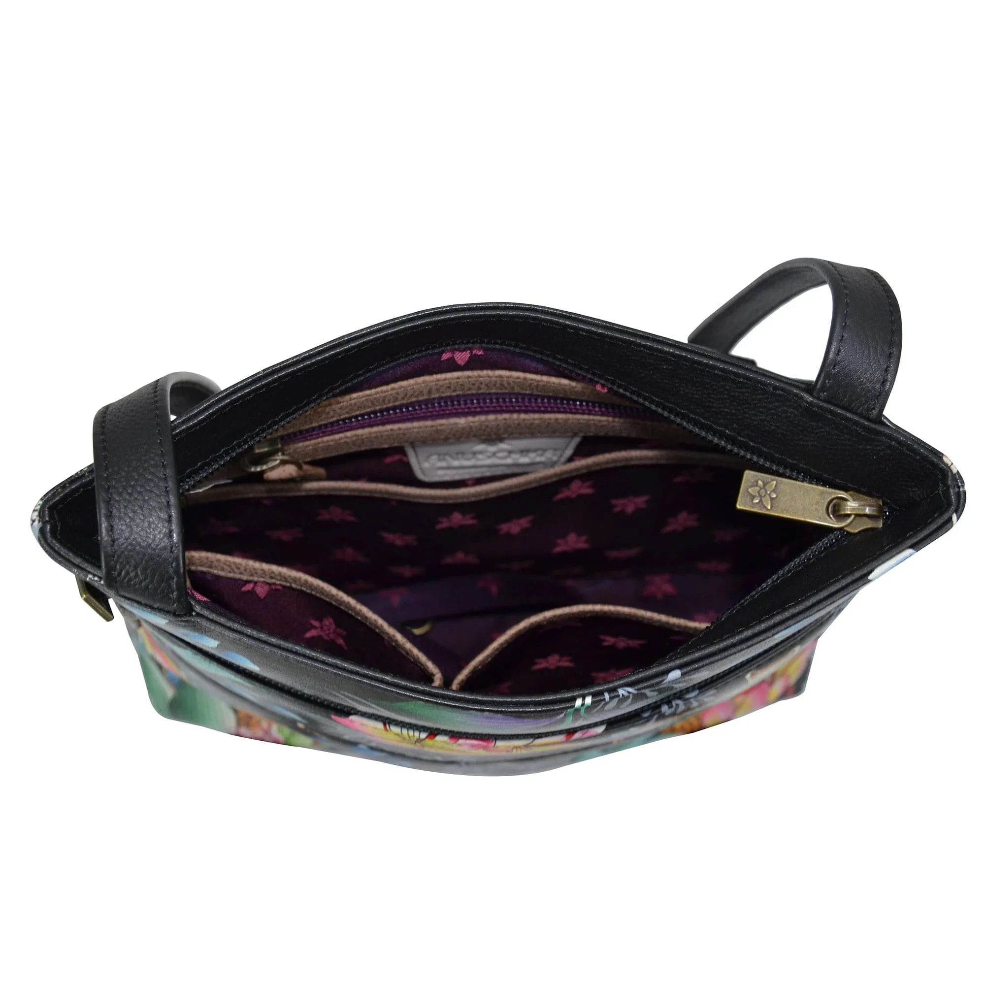 Medium Crossbody With Double Zip Pockets - 447