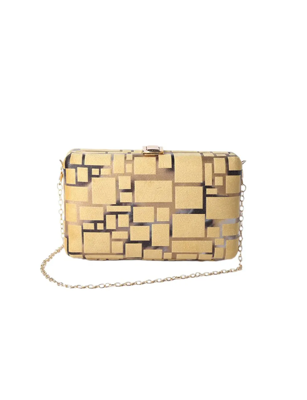 Mosaic Clutch Golden