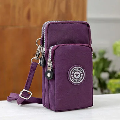 Multifunction 3 Layers Zipper Fashion Summer Style Mini Bag Women Shoulder Bags Messenger Bags Famous Brands For Girls Bag