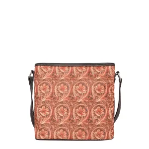 MW1231-8360 Montana West Floral Print Canvas Crossbody