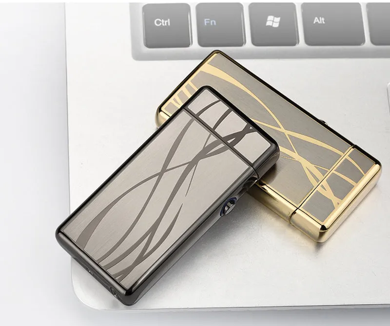 Nouveau Briquet à double arc électrique rechargeable par usb