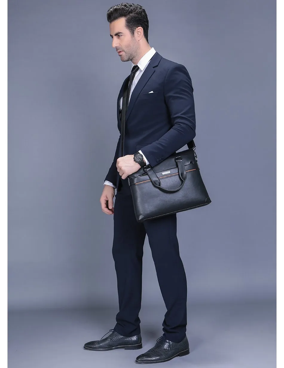 Premium Leather Modern Briefcase & Wallet - 2 Colors