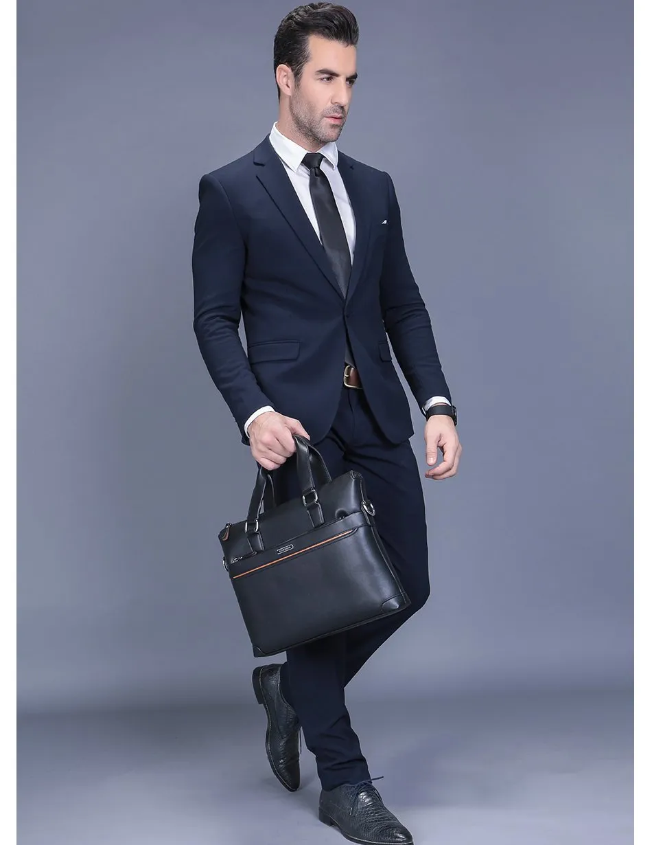 Premium Leather Modern Briefcase & Wallet - 2 Colors