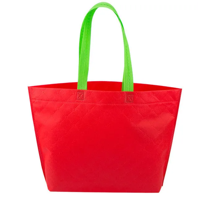 Promotional Bags Non Woven Shopping Bags Reusable Handbag Advertising Gift Candy Color Grocery Shop Bags