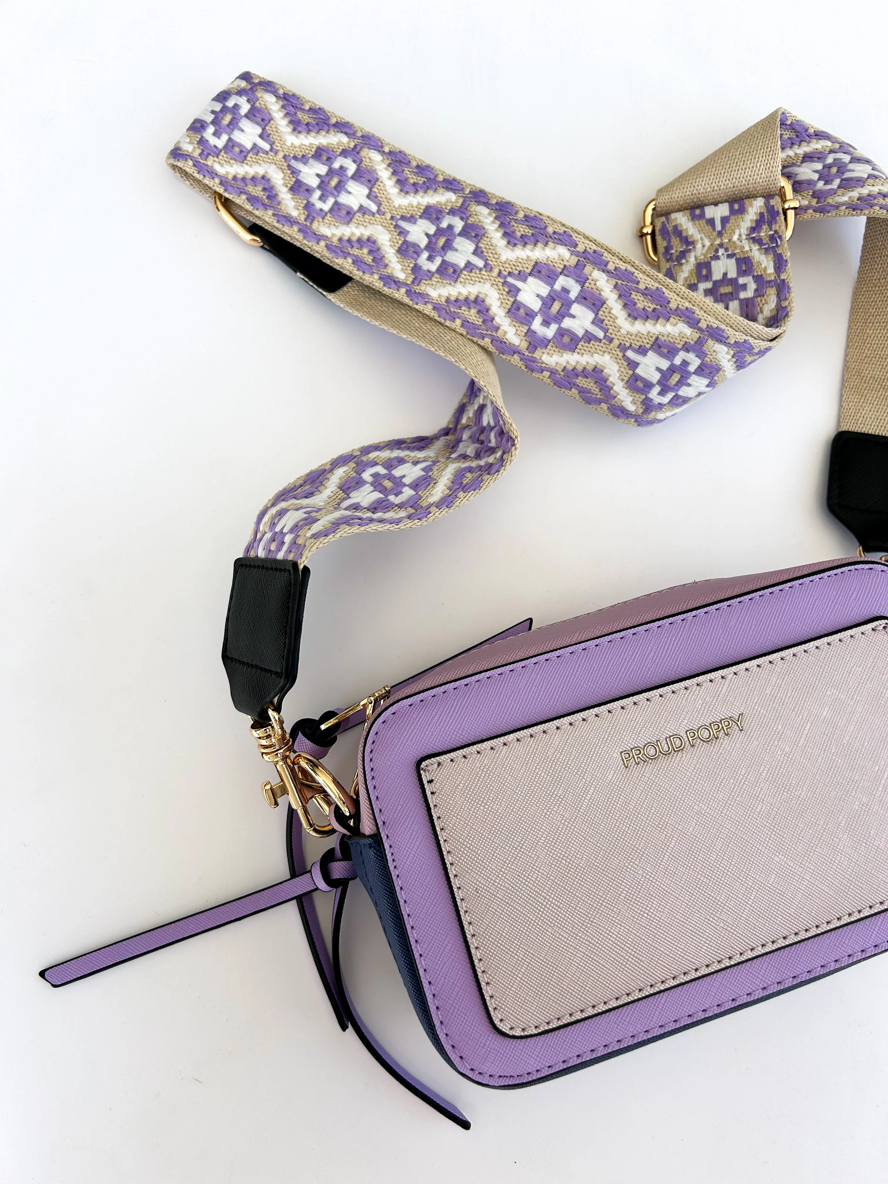 Proud Poppy Crossbody Bag in Purple