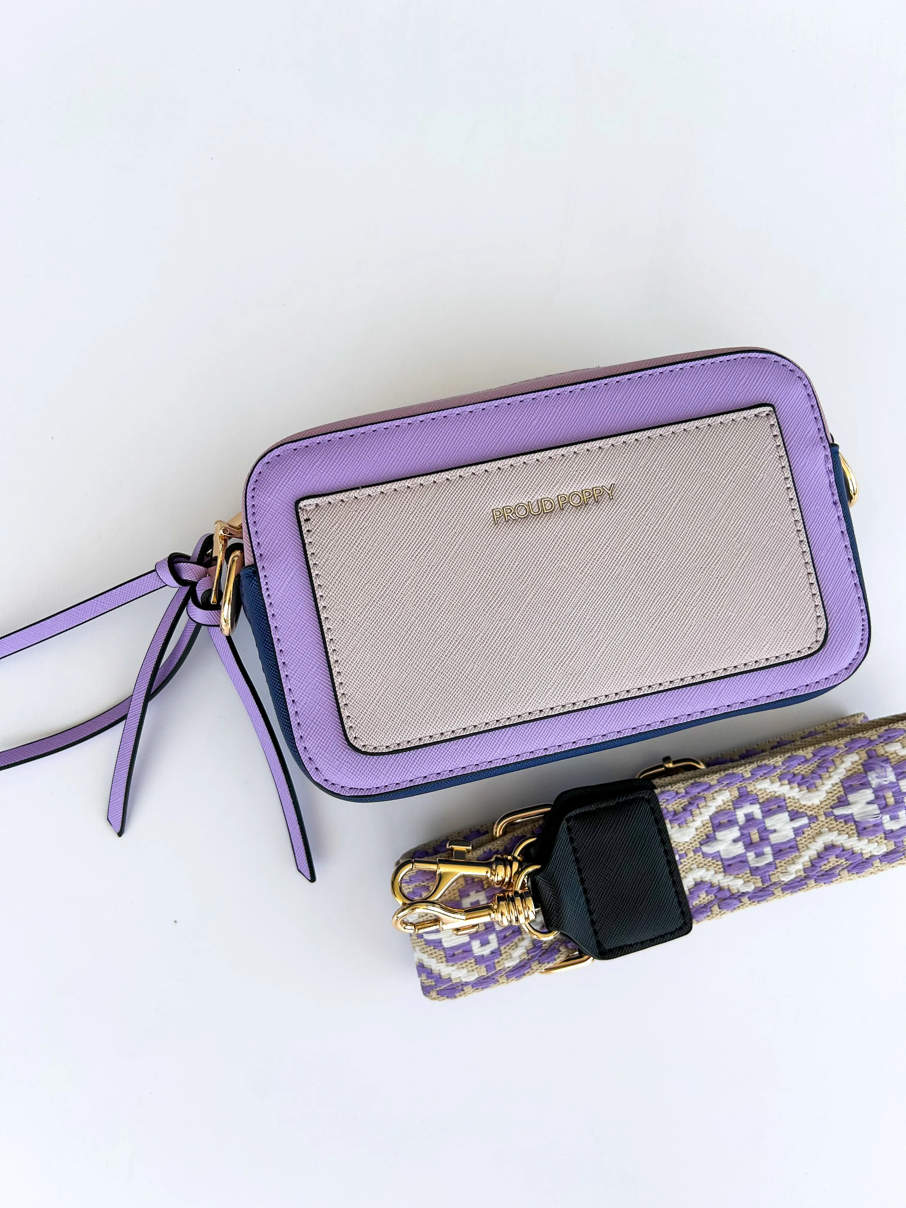 Proud Poppy Crossbody Bag in Purple