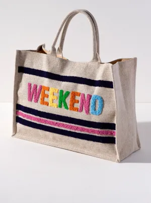 Shiraleah "Weekend" Beach Bag, Natural