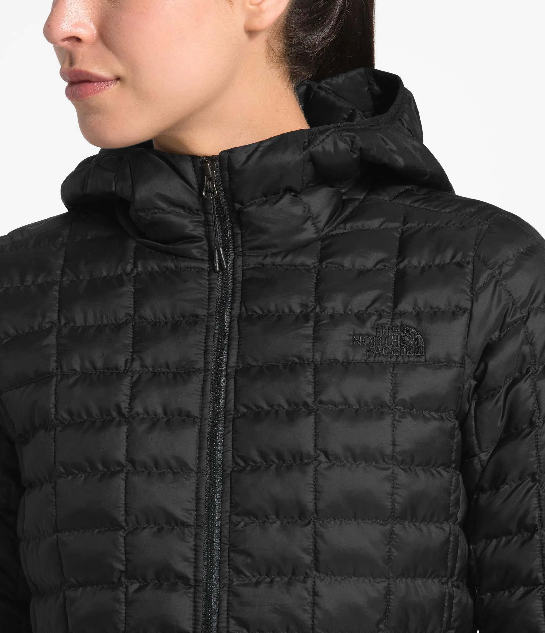 The North Face Women's Thermoball Eco Hooded Jacket, TNF Black Matte, Medium