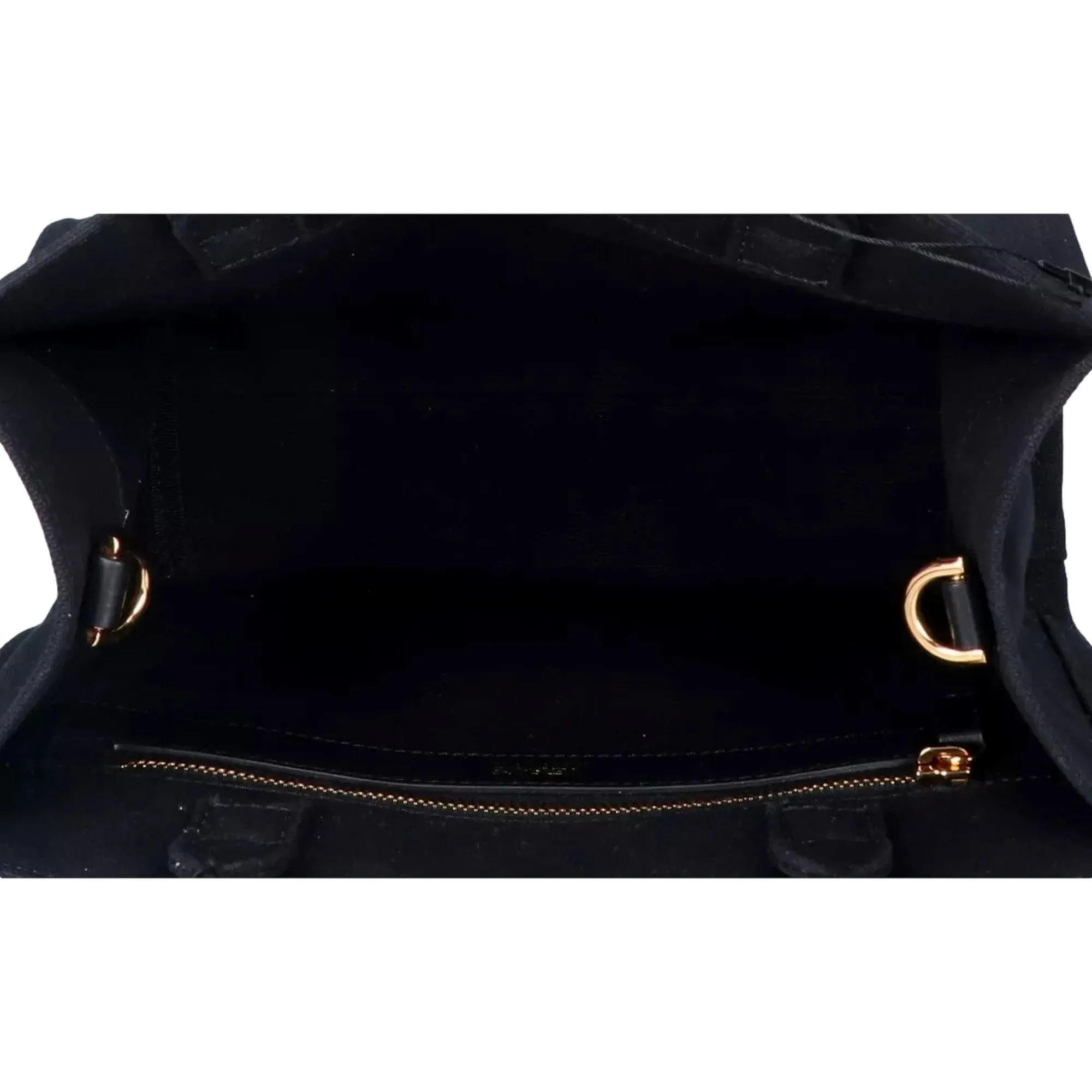 Versace Nero Canvas Studded Logo Totebag