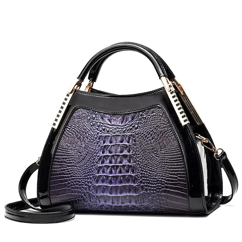 Vintage Alligator Pattern Design Stylish Handbags For Women