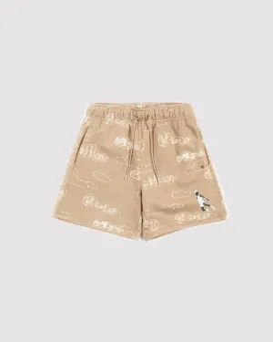 W BROOKLYN FLEECE SHORTS "DESERT"